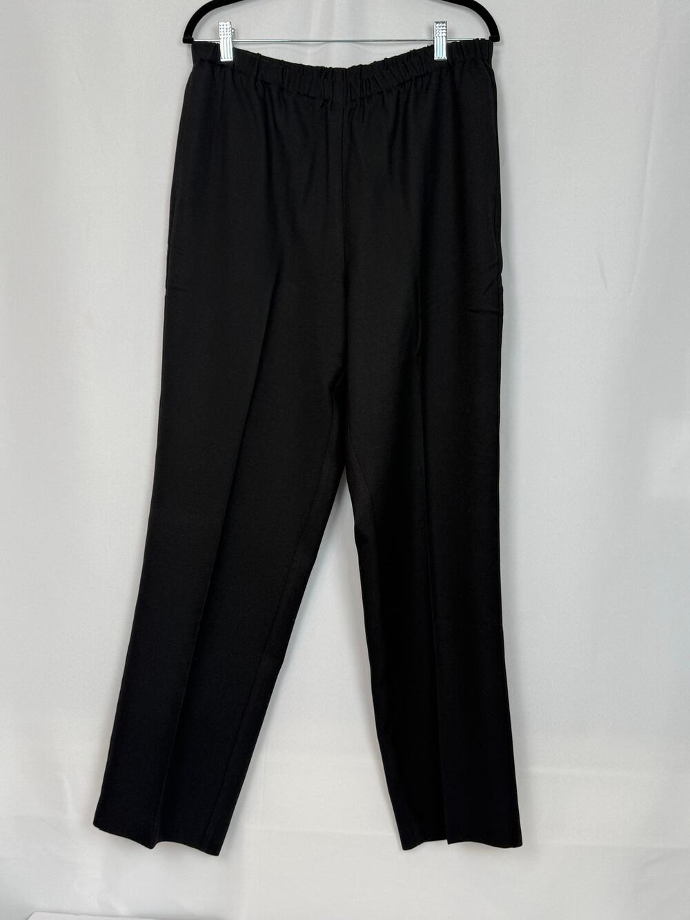 Orvis Black Pull-On Elastic Waist Pants Size L